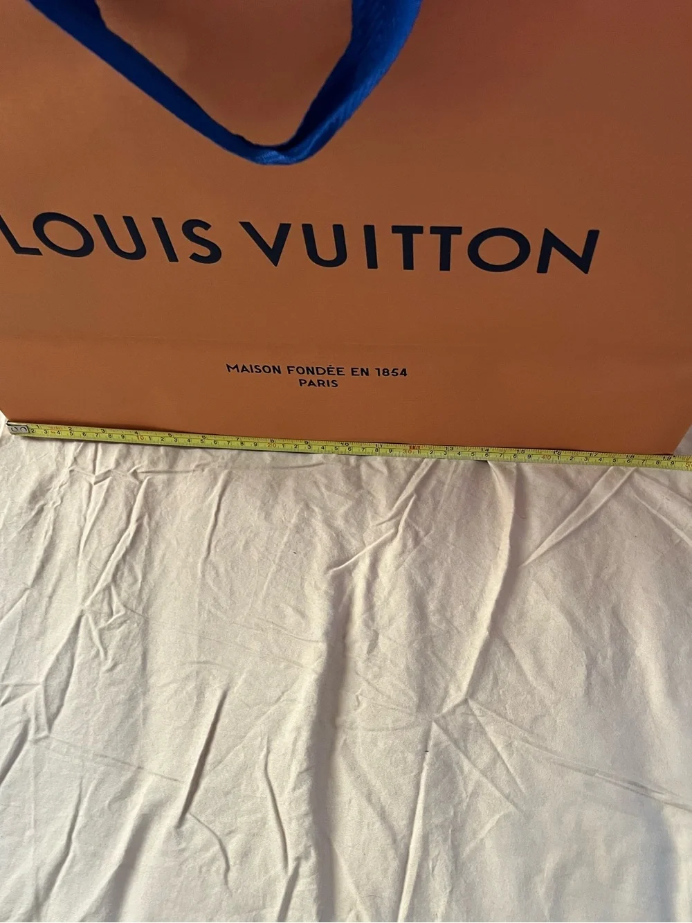 Authentic Louis Vuitton Empty Box, Shopping Bag, And Ribbon Set